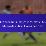 Analiza scenariului de joc în formația 3-2-2-3: Momente critice, luarea deciziilor