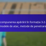 Descompunerea apărării în formația 3-2-2-3: modele de atac, metode de penetrare